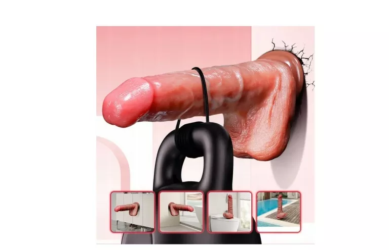 REALISTYCZNY SEX DILDO WIBRATOR PENIS ROTACYJNO-POSUWISTY STEROWANY PILOTE