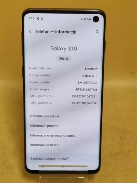 TELEFON SAMSUNG GALAXY S10 8/128GB