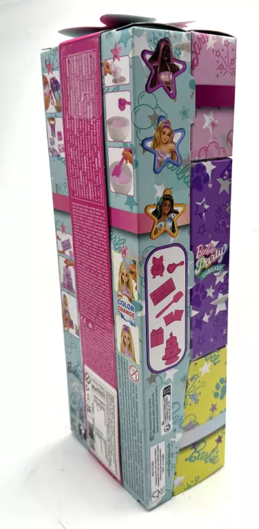 BARBIE PARTY UNBOXED REVEAL – ZESTAW 10 NIESPODZIANEK Z LALKĄ