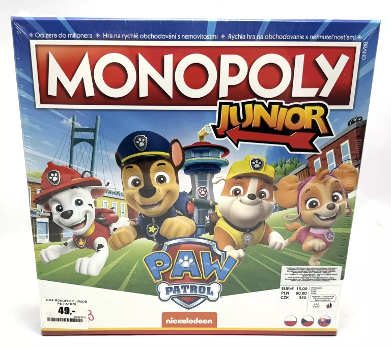 GRA MONOPOLY JUNIOR PSI PATROL