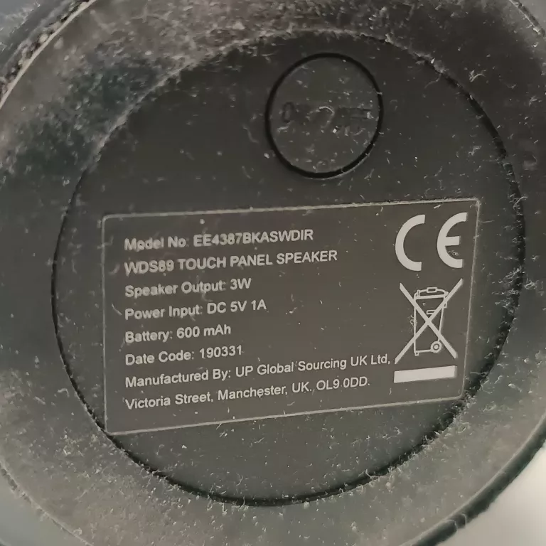 GŁOŚNIK TWDS89 PANEL SPEAKER CZARNY