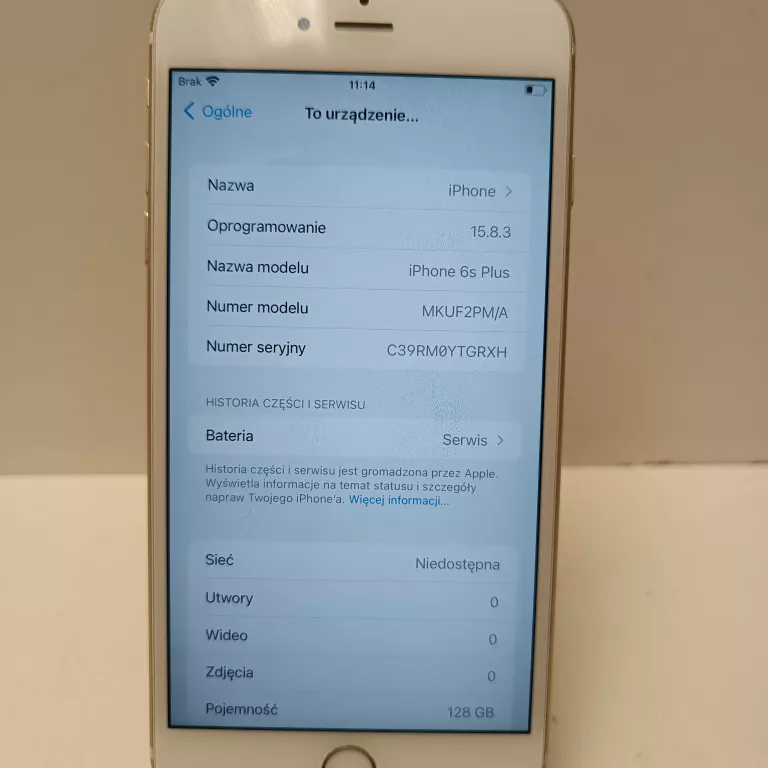 TELEFON IPHONE 6S PLUS 128GB BAT 68%
