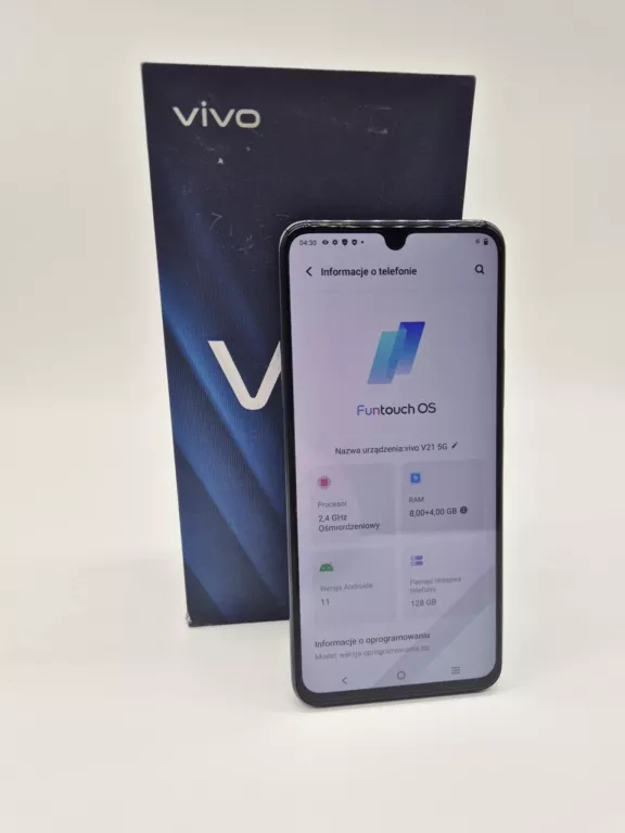 SMARTFON VIVO V21 8 GB / 128 GB 5G GRANATOWY