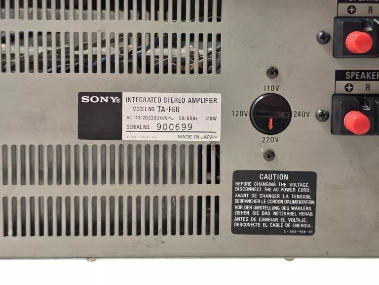 WZMACNIACZ SONY TA-F60
