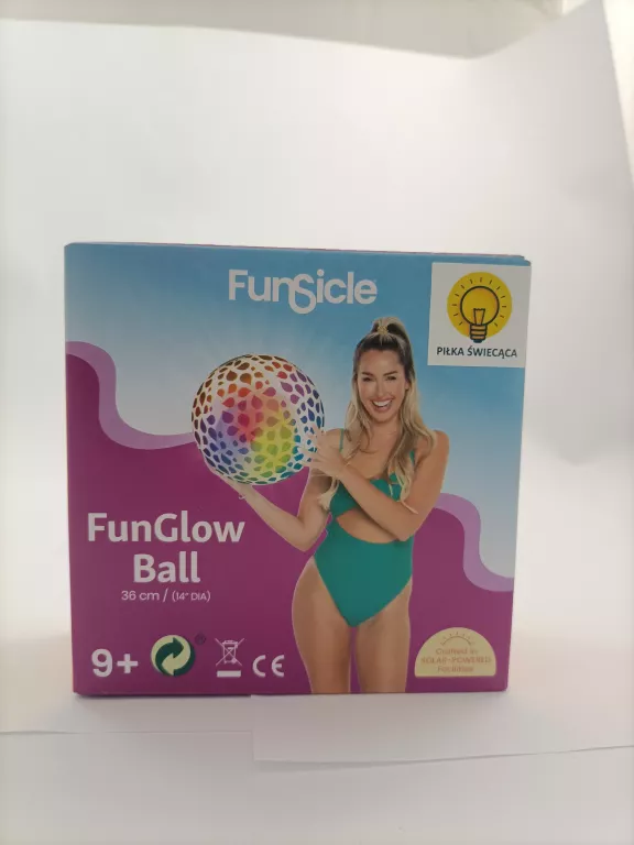 PIŁKA PLAŻOWA ŚWIECĄCA FUNSICLE 36CM
