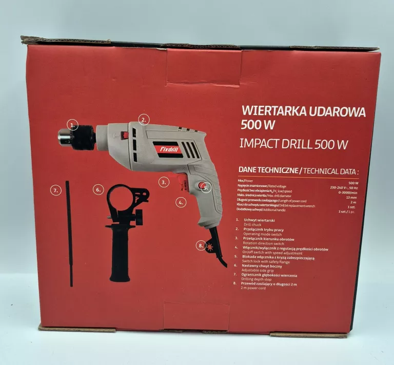 WIERTARKA UDAROWA FIX DRILL 500W