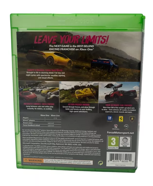 GRA NA XBOX ONE FORZA HORIZON 2
