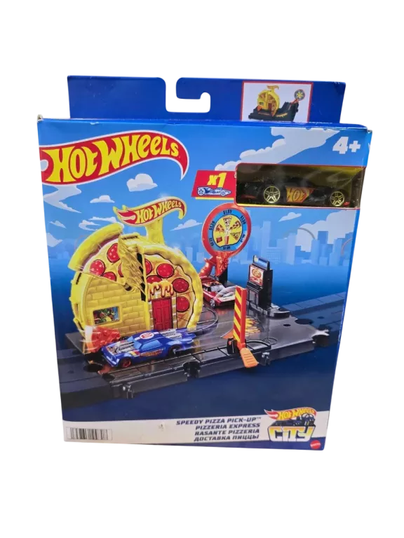ZESTAW HOT WHEELS WYRZUTNIA + AUTKO