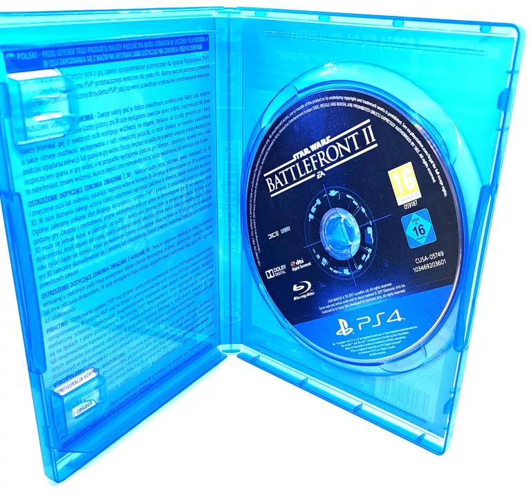 STAR WARS: BATTLEFRONT II SONY PLAYSTATION 4 (PS4) STAN PŁYTY 4/5