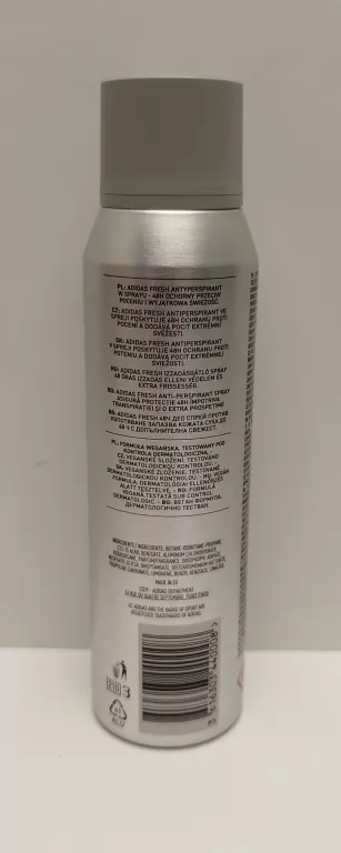 ADIDAS ANTYPERPIRANT FRESH 150 ML