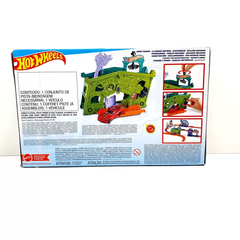 HOT WHEELS TOR SAMOCHODOWY CITY GHOST GARAGE GARAŻ DUCHÓW FJN38
