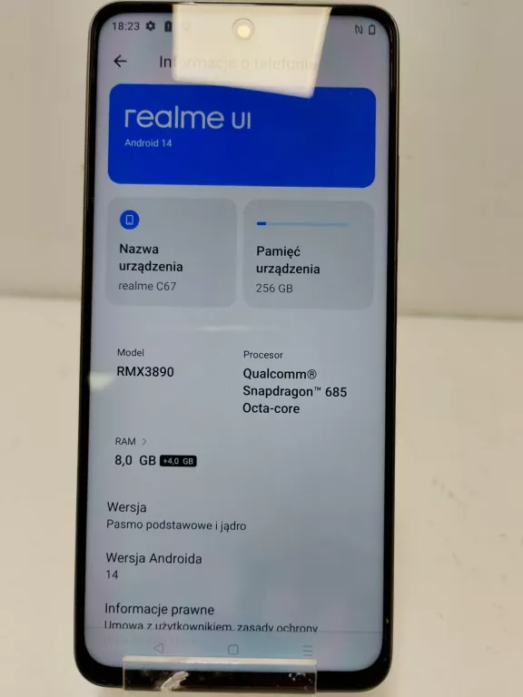 TELEFON REALME C67 PUD KPL SIECIOWY