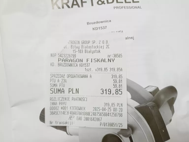BRUZDOWNICA KRAFT&DELE KD1537