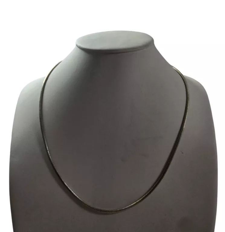 ZŁOTY ŁAŃCUSZEK Z BIAŁEGO ZŁOTA PRÓBY 585 / 13,54G / 53 CM!