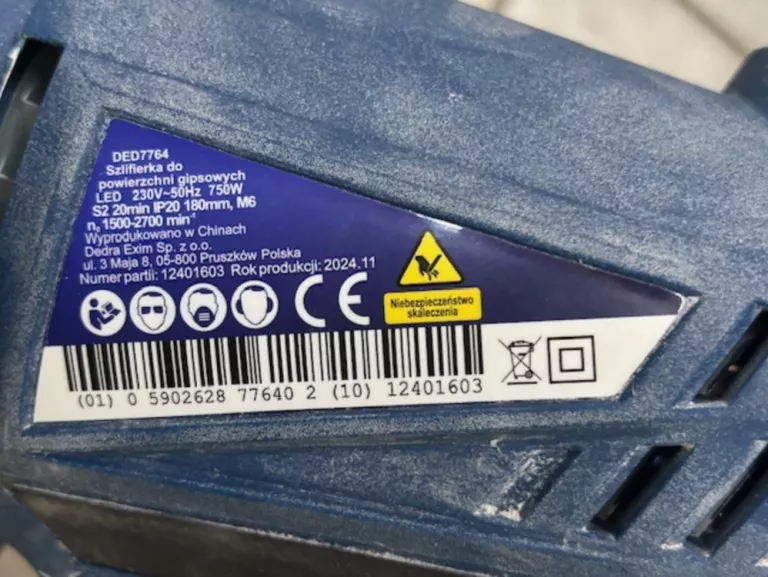 szlifierka-do-gipsu-dedra-ded7764-gwarancja-ean-gtin-5902628776402
