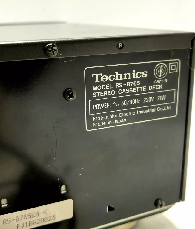 TECHNICS RS-B765 MAGNETOFON STEREO
