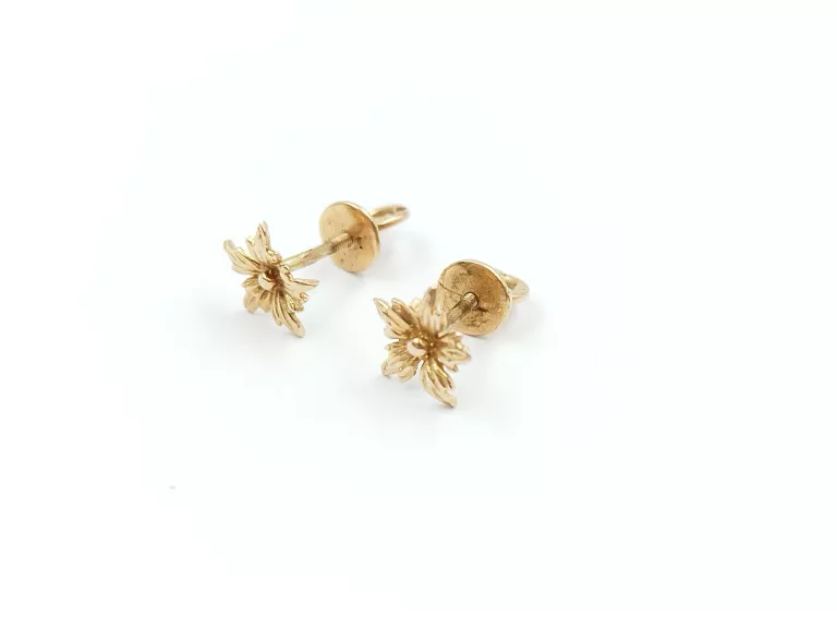 WYRÓB JUBILERSKI UŻYWANY ZŁOTO KOLCZYKI P585 1,73G