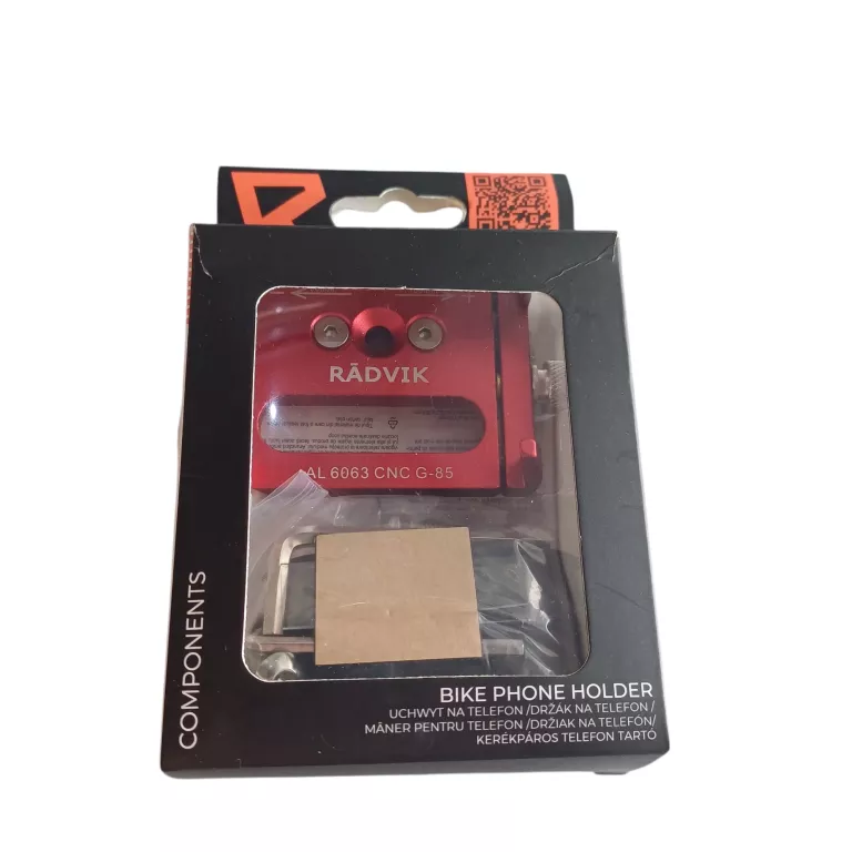 UCHWYT DO MONTAŻU TELEFONU NA KIEROWNICY ROWERU RADVIK