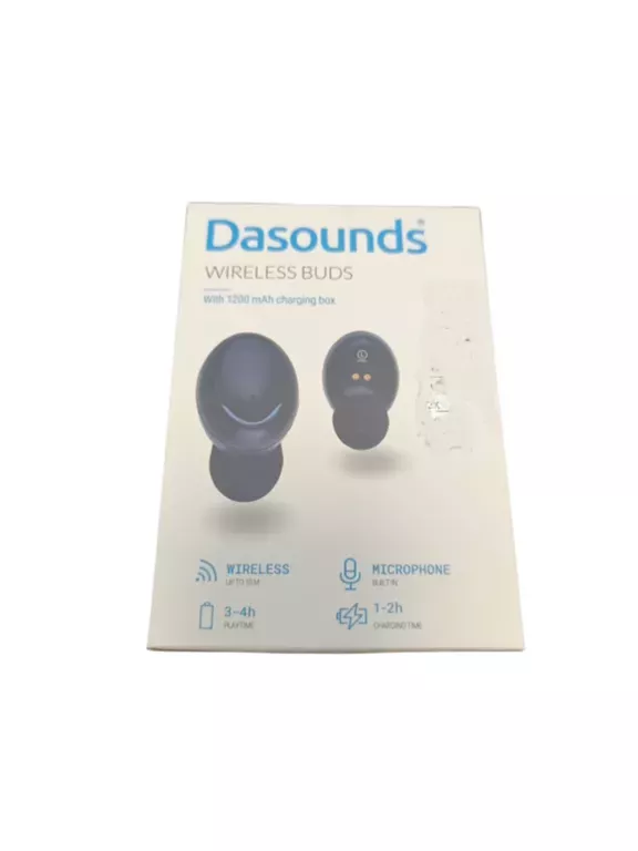 SŁUCHAWKI DASOUNDS WIRELESS EARPHONES CZARNE