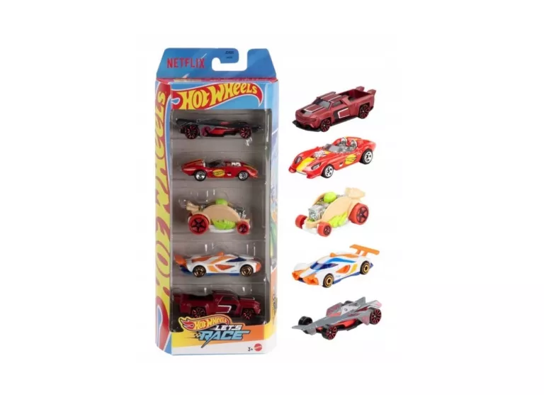 NETFLIX LET'S RACE HOT WHEELS PIĘCIOPAK JDR20