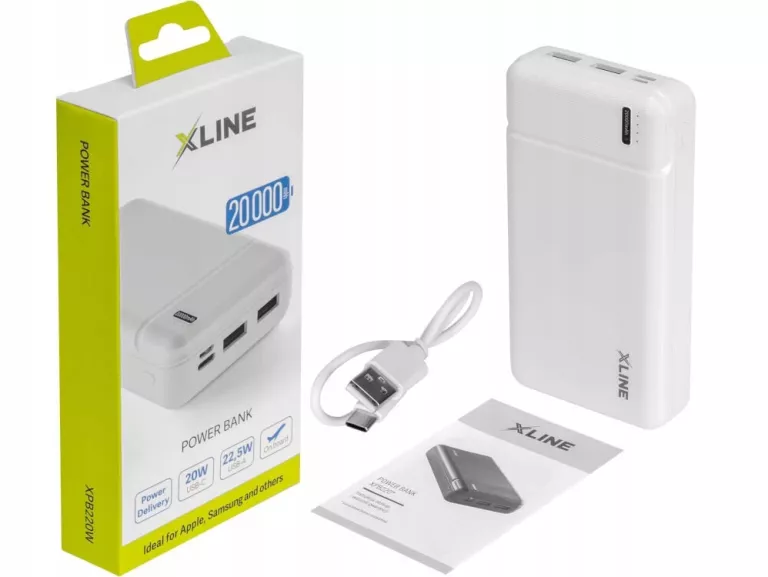 POWERBANK X-LINE 20000 MAH BIAŁY