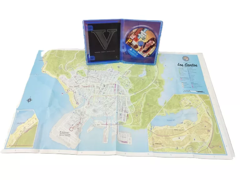 GRA GTA V PREMIUM EDITION PS4 + MAPA