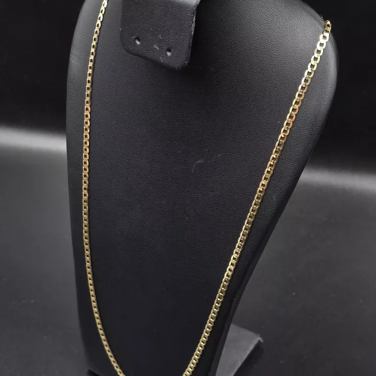 PIĘKNY ZŁOTY NOWY ŁAŃCUSZEK 7,11G 585 14K 54CM PANCERKA