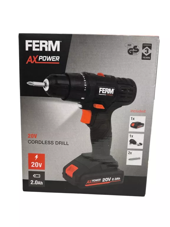 WKRĘTARTKA AKUMULATOROWA 20V FERM CDM1191