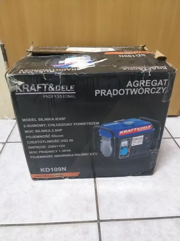 AGREGAT PRĄDOTWÓRCZY KRAFT DELE KD109N @OPIS!!!!!
