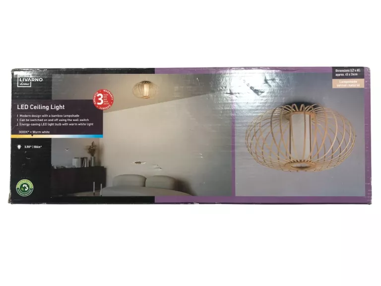 LIVARNO LED LAMPA SUFITOWA
