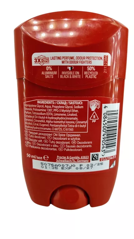 OLD SPICE ORIGINAL ANTYPERSPIRANT DEZODORANT W SZTYFCIE MĘSKI 50ML
