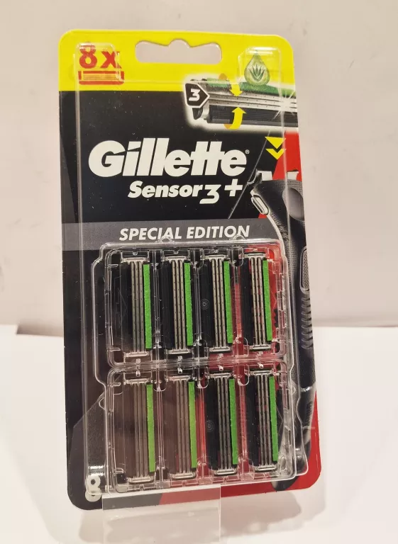 WKŁADY DO MASZYNKI GILLETE SENSOR 3+ 8 SZT SPECIAL EDITION