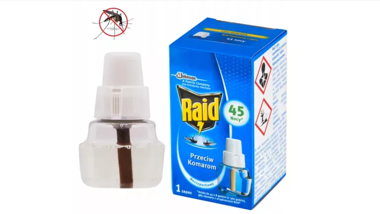 RAID PŁYN OWADOBÓJCZY DO ELEKTROFUMIGATORA NA KOMARY ZAPAS OCHRONA 45 NOCY