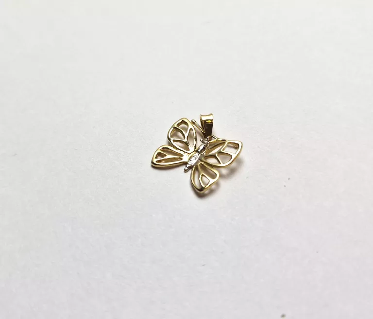 ZŁOTA ZAWIESZKA MOTYL 1,89G 585