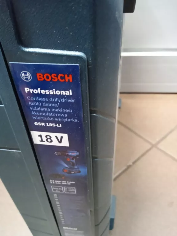 WIERTARKO-WKRĘTARKA BEZSZCZOTKOWA 50NM BOSCH GSR 185-LI 2X2AH
