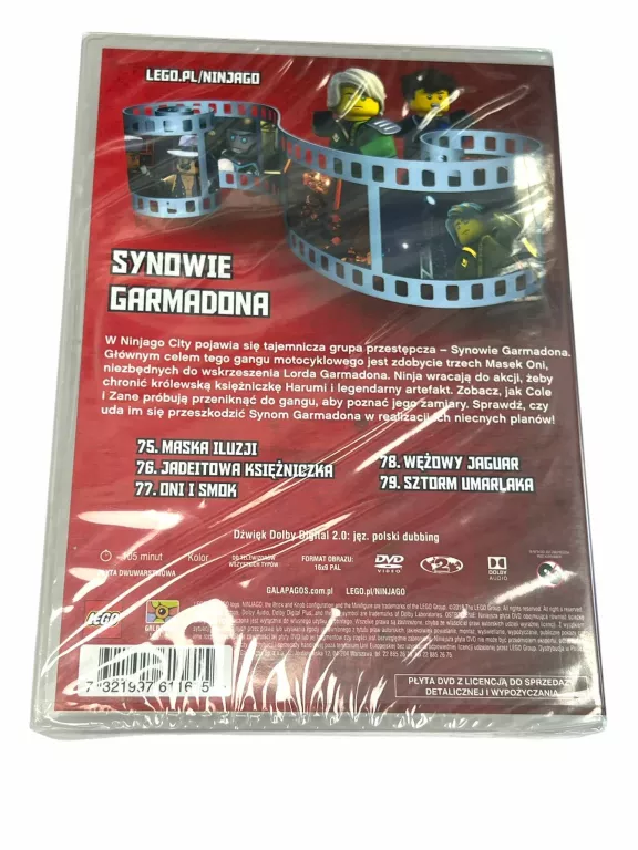 BAJKA NA DVD NINJAGO SYNOWIE GARMADONA