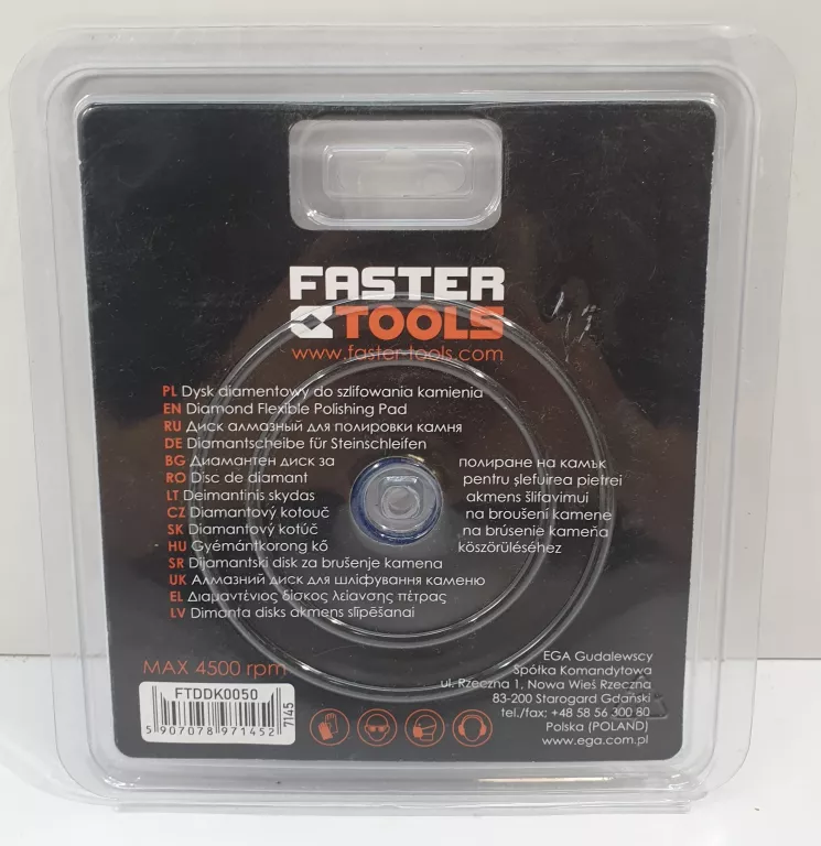 FASTER TOOLS DYSK DIAMENTOWY DO SZLIFOWANIA KAMIENIA 125MM 50