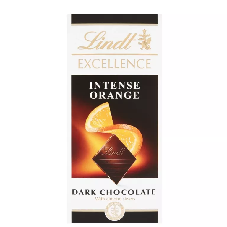 CZEKOLADA GORZKA LINDT 100 G ORANGE INTENSE