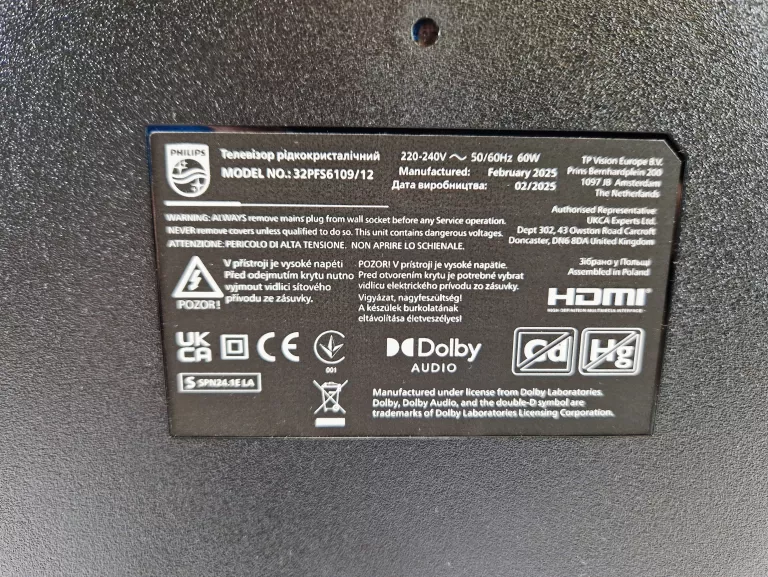 TELEWIZOR LED PHILIPS 32PFS6109/12 | 32" | SMART TV | FULL HD | CZARNY
