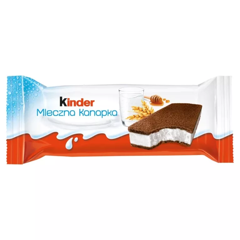 KINDER MLECZNA KANAPKA BISZKOPT Z MLECZNYM NADZIENIEM 28 G 0.028 KG