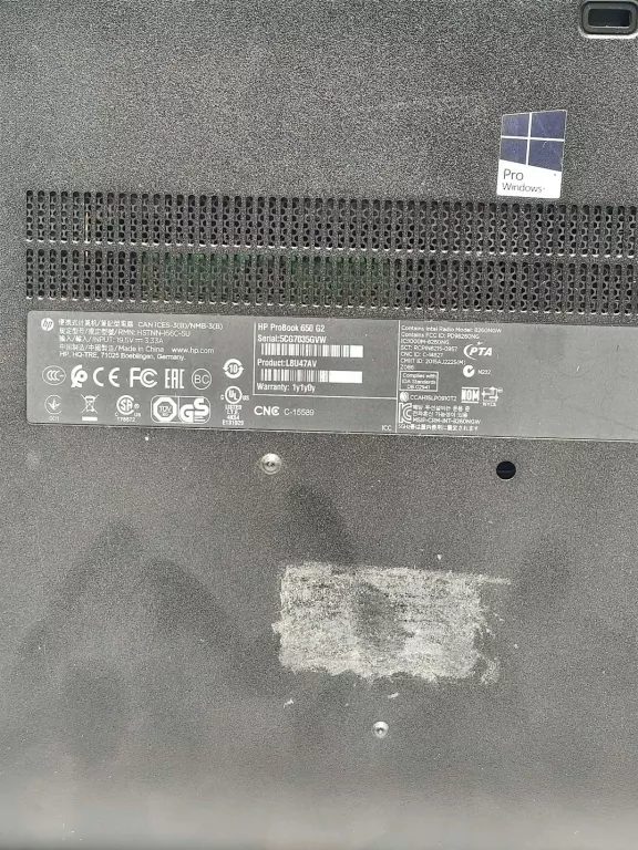 LAPTOP HP PROBOOK 650 G2 8/256