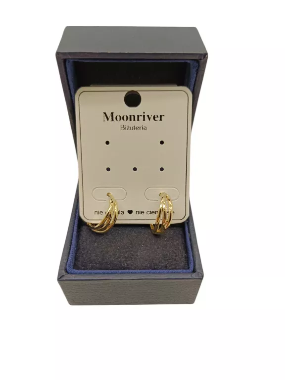 KOLCZYKI STALOWE MOONRIVER EAP43678