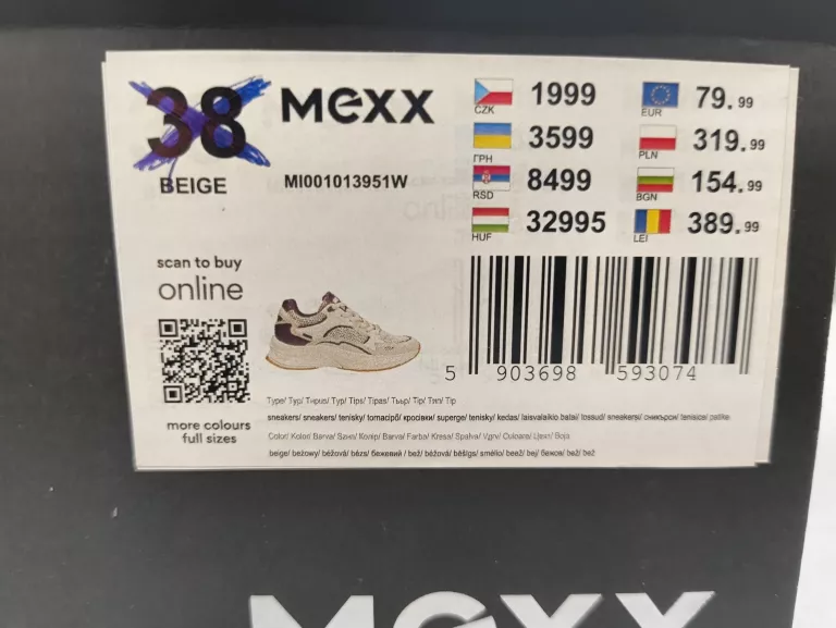 BUTY SNEAKERS MEXX R.37 MI001013951W