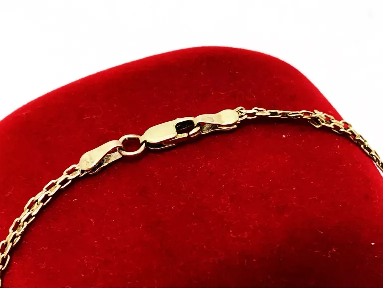 [585] PIĘKNA ZŁOTA BRANSOLETKA 17.8CM 1.24G