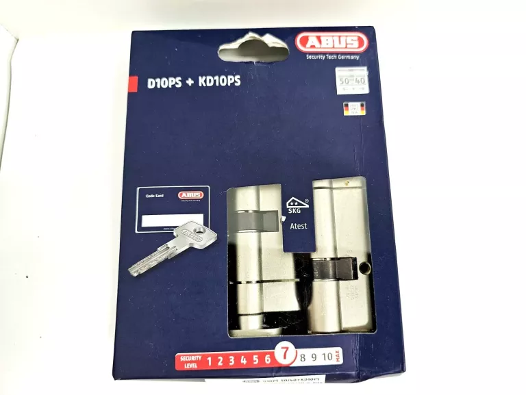 KOMPLET WKŁADEK ABUS D10+KD10NP 40/50 + 40G/50 NIKIEL PERŁOWY KL 5.2, 5 KL
