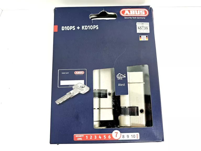 KOMPLET WKŁADEK ABUS D10+KD10NP 30/45 + 30G/45 NIKIEL PERŁOWY KL 5.2, 5 KL