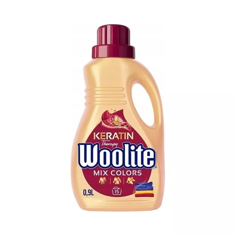 WOOLITE MIX COLOR PŁYN DO PRANIA TKANIN KOLOROWYCH Z KERATYNĄ 900ML (15 PR