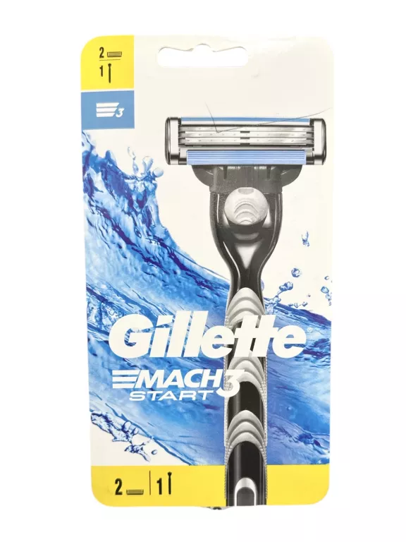 GILLETTE MACH 3 START MASZYNKA NA WKŁADY DO GOLENIA 1+ 2 WKŁADY