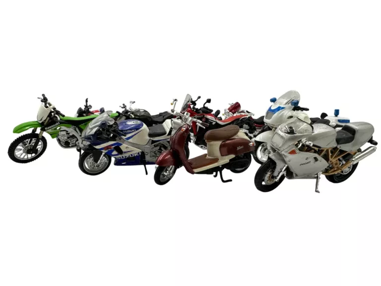 MODELE MOTOCYKLI 1:18 MIX 9ZŁ/SZTUKA