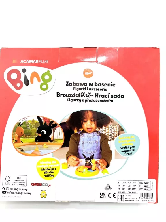 BING ZESTAW ZABAWA W BASENIE FIGURKI I AKCESORIA
